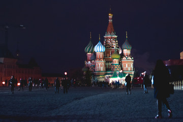 st basils cathedral of christ the savior on moscow russia