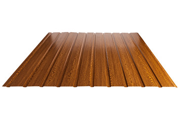 Sheet metal profile type, modern material for the roof of houses.
