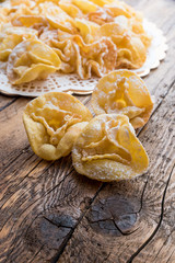 Sweets Sfrappole of Italian Carnival