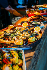 Breakfast Buffet Concept, Breakfast Time in Luxury Hotel, Brunch with Family in Restaurant - Image