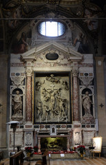 Altar in Church Santa Maria Maggiore in Florence, Tuscany, Italy
