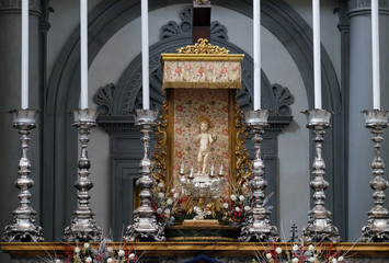 High altar in the Basilica di San Lorenzo in Florence, Italy