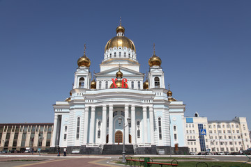 The Cathedral of St. Theodore Ushakov in Saransk, Mordovia of Russia
