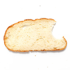 sliced of bread, isolated on a white background
