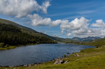lake in the mountains of wales