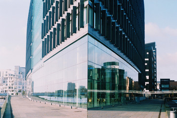 Fototapeta na wymiar Glazed building in Copenhagen