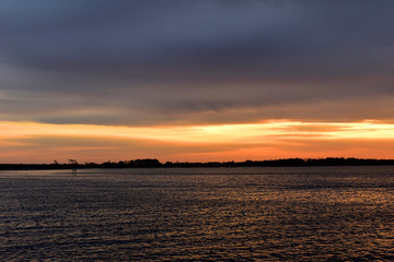 sunset off the coast of florida