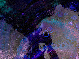 distant galaxies, abstract background, artificial space, blue blur
