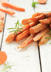 Süßkartoffel Süsskartoffel Pommes Frites Tüte Portion Sticks