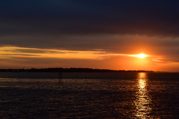 sunset off the coast of florida