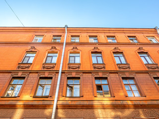 Old building wall in Russia