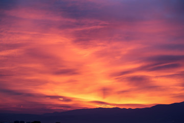  Sunrise with sky and clouds