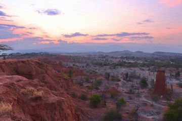 landscape in Tatacoa's Desert