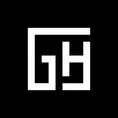 Letter GH logo design vector 