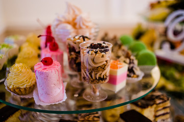 Amazing cupcakes are laid out on the trays