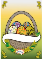 koszyk wielkanocny,Wielkanoc, Happy Easter, basket,jaja © Joanna