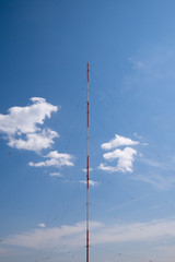 A pole antenna in the sky