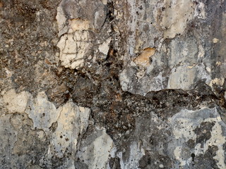 Texture of the surface of the old wall