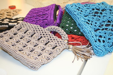 Beautiful macrame bag with your own hands