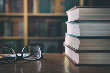 Old books in the Library 