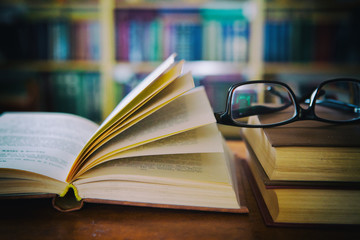 Old books in the Library 