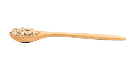 White pepper peas in spoon