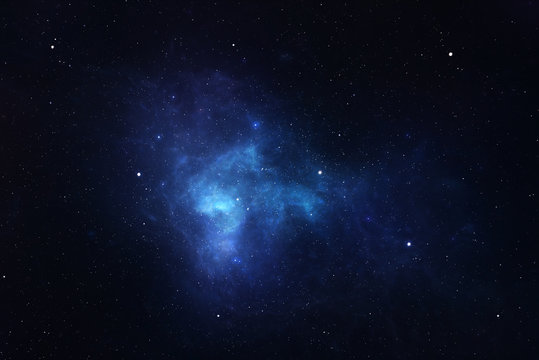 Universe filled with stars, nebula and galaxy