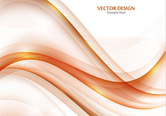 Wavy stripes Trendy curve line background. Abstract background with wavy lines.