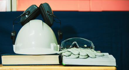 PPE (Personal Protective Equipment) Engineering and construction concept.