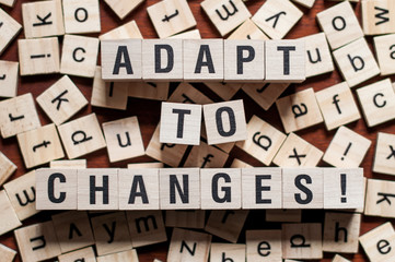 Adapt to changes word concept