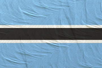 Botswana flag waving