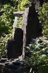 Wasserspiele in einem Park
