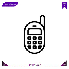 mobile-phone vector icon. Best modern, simple, isolated,lifestyle-icons.flat icon for website design or mobile applications, UI / UX design vector format