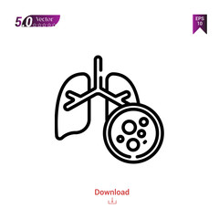 liver-cancer icon isolated on white background.world cancer awareness day,Graphic design, mobile application, beauty icons 2019 year, user interface. Editable stroke. EPS10 format vector