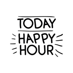 today happy hour label icon