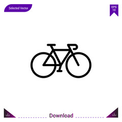 bicycle vector icon. Best modern, simple, isolated,lifestyle-icons.flat icon for website design or mobile applications, UI / UX design vector format