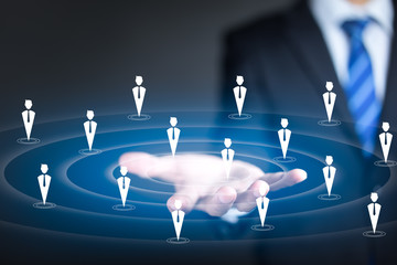 Marketing customer target audience concept, target audience, customers care, customer relationship...