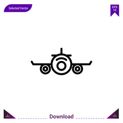 airplane vector icon. Best modern, simple, isolated,lifestyle-icons.flat icon for website design or mobile applications, UI / UX design vector format