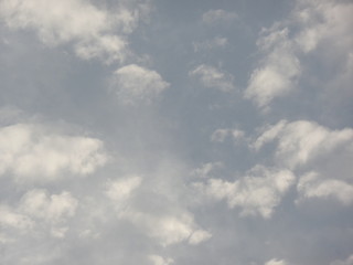 Cloud formations in the sky
