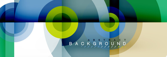 Obraz na płótnie Canvas Circle geometric composition abstract background design, cover, template, brochure, flyer.