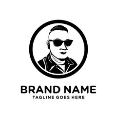 logo design silhouette people's faces