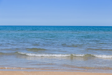 Fototapeta na wymiar Mediterranean shore in Denia, Valencia, Spain