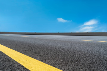 Road surface and sky cloud landscape..