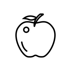 apple line icon, Vector illustration