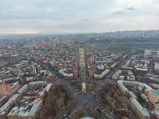 Fototapeta na wymiar View of the city of Yerevan.Armenia