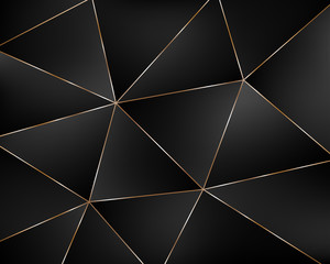 Abstract black geometric background from triangles