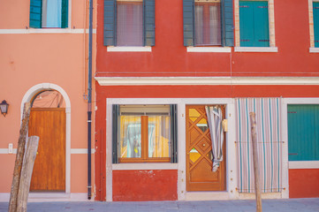 Colorful houses in Burano, Venice, Italy