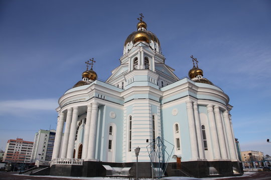 The Cathedral of St. Theodore Ushakov in Saransk Russia
