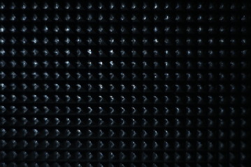 Abstract black background with glass beads 