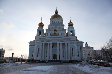 Obraz premium The Cathedral of St. Theodore Ushakov in Saransk Russia